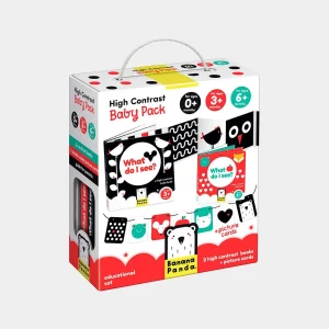 Cartas Alto contraste Baby Pack 0-3-6 – Banana Panda