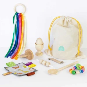 Juguetes Montessori para bebés en colorines