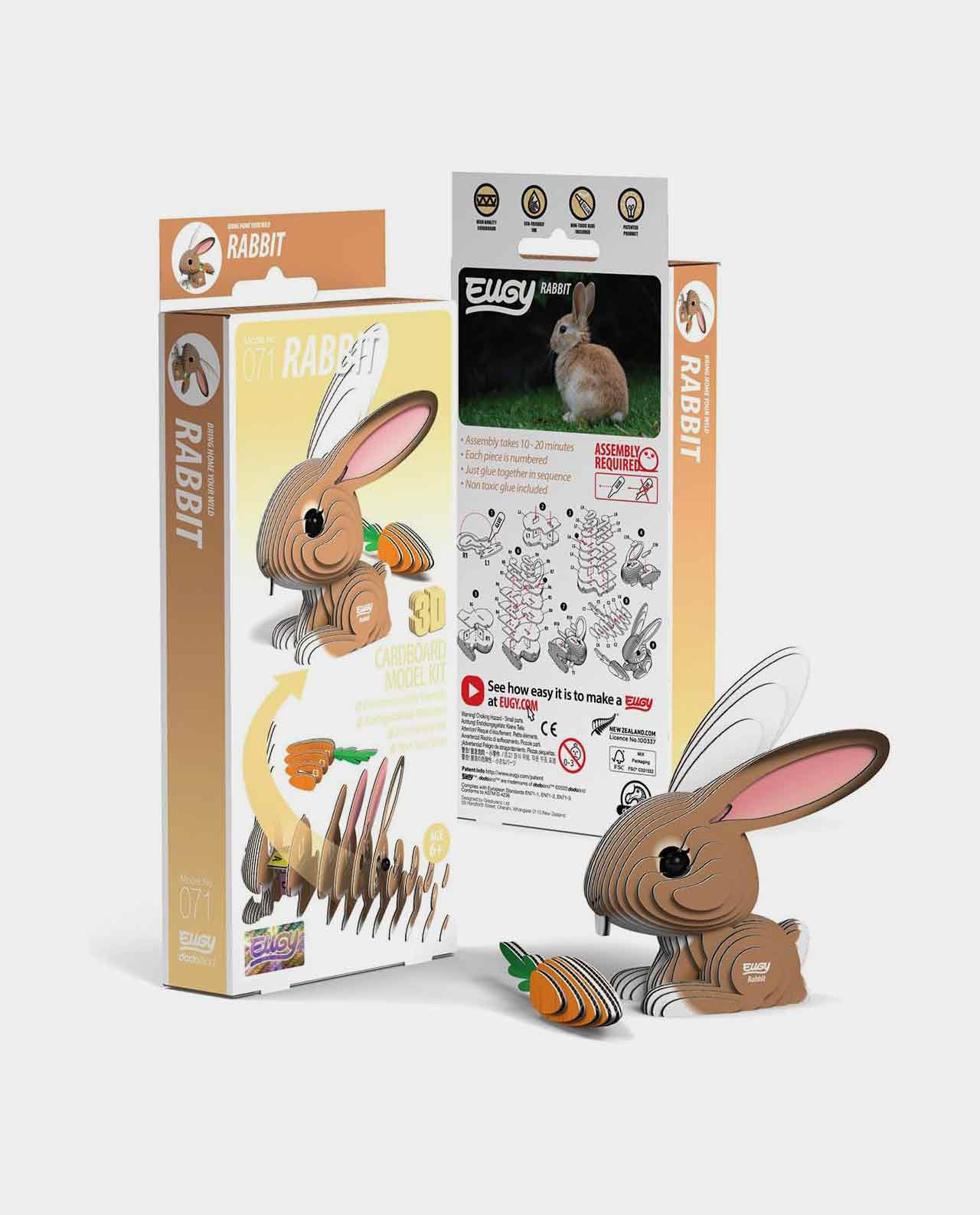 Eugy Rabbit 071 Puzzle 3D