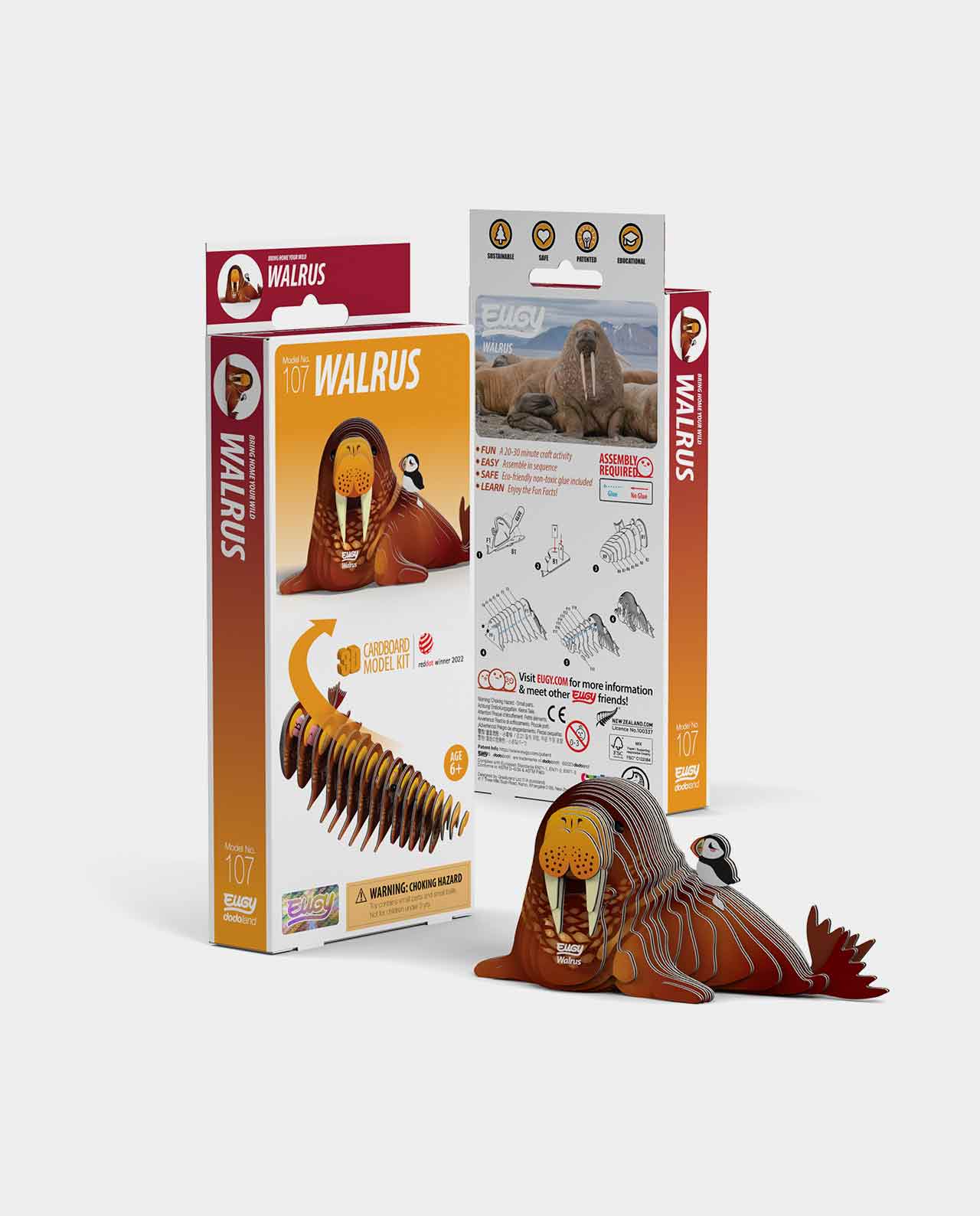 Eugy Walrus 107 Puzzle 3D