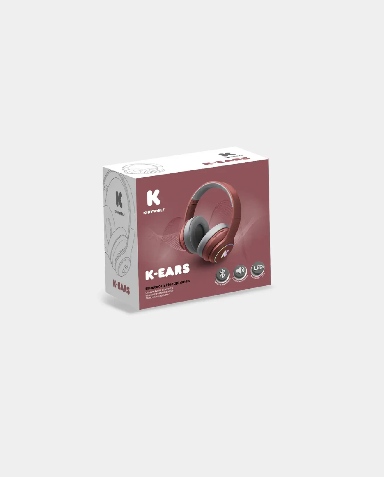 K-ears Bluetooth color rojo – Kidywolf